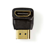 HDMI™ adapter | HDMI™ Csatlakozó | HDMI™ Aljzat | Aranyozott | Könyök 90 ° | ABS | Fekete | 1 db | Doboz