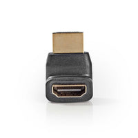 HDMI™ Adapter, 270°-ban Hajlított | HDMI-csatlakozó - HDMI-aljzat | Fekete