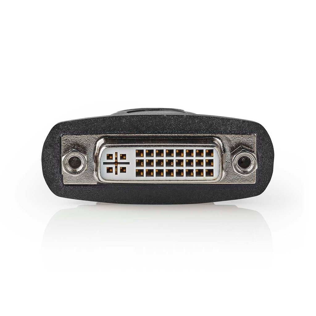 HDMI™ adapter | HDMI™ Aljzat | DVI-D 24+1-Pin Aljzat | Nikkelezett | Egyenes | ABS | Fekete | 1 db | Doboz