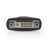 HDMI™ adapter | HDMI™ Aljzat | DVI-D 24+1-Pin Aljzat | Nikkelezett | Egyenes | ABS | Fekete | 1 db | Doboz