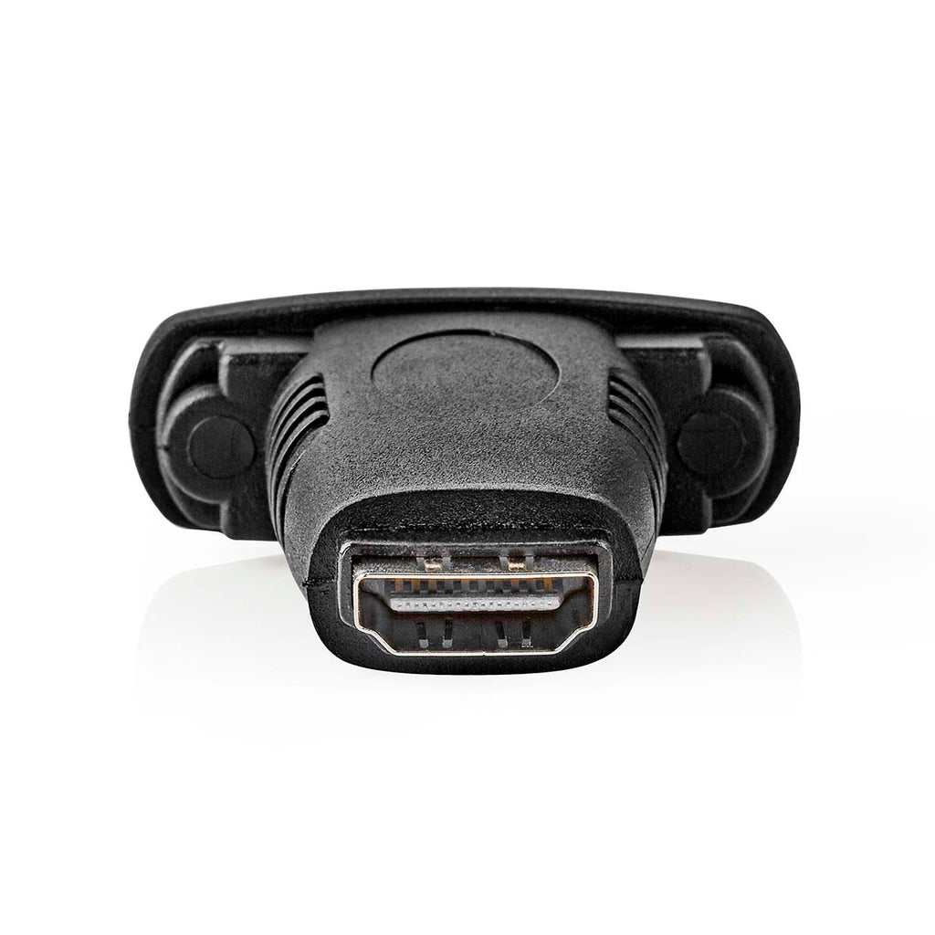 HDMI™ adapter | HDMI™ Aljzat | DVI-D 24+1-Pin Aljzat | Nikkelezett | Egyenes | ABS | Fekete | 1 db | Doboz