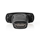 HDMI™ adapter | HDMI™ Aljzat | DVI-D 24+1-Pin Aljzat | Nikkelezett | Egyenes | ABS | Fekete | 1 db | Doboz