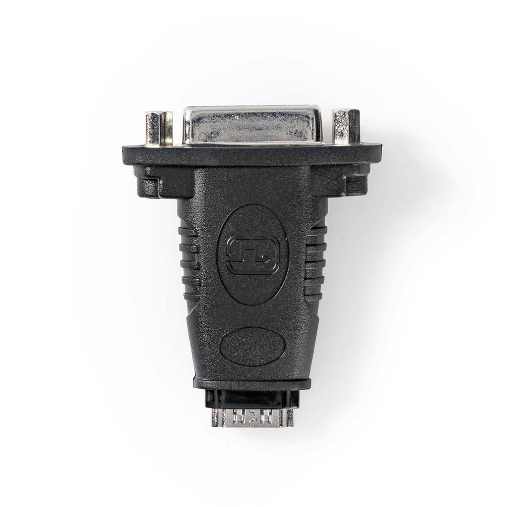 HDMI™ adapter | HDMI™ Aljzat | DVI-D 24+1-Pin Aljzat | Nikkelezett | Egyenes | ABS | Fekete | 1 db | Doboz