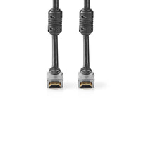 Nagysebességű HDMI ™ kábel Ethernet | HDMI™ Csatlakozó | HDMI™ Csatlakozó | 4K@30Hz | 10.2 Gbps | 10.0 m | Kerek | PVC | Fekete | Kagyló Formájú