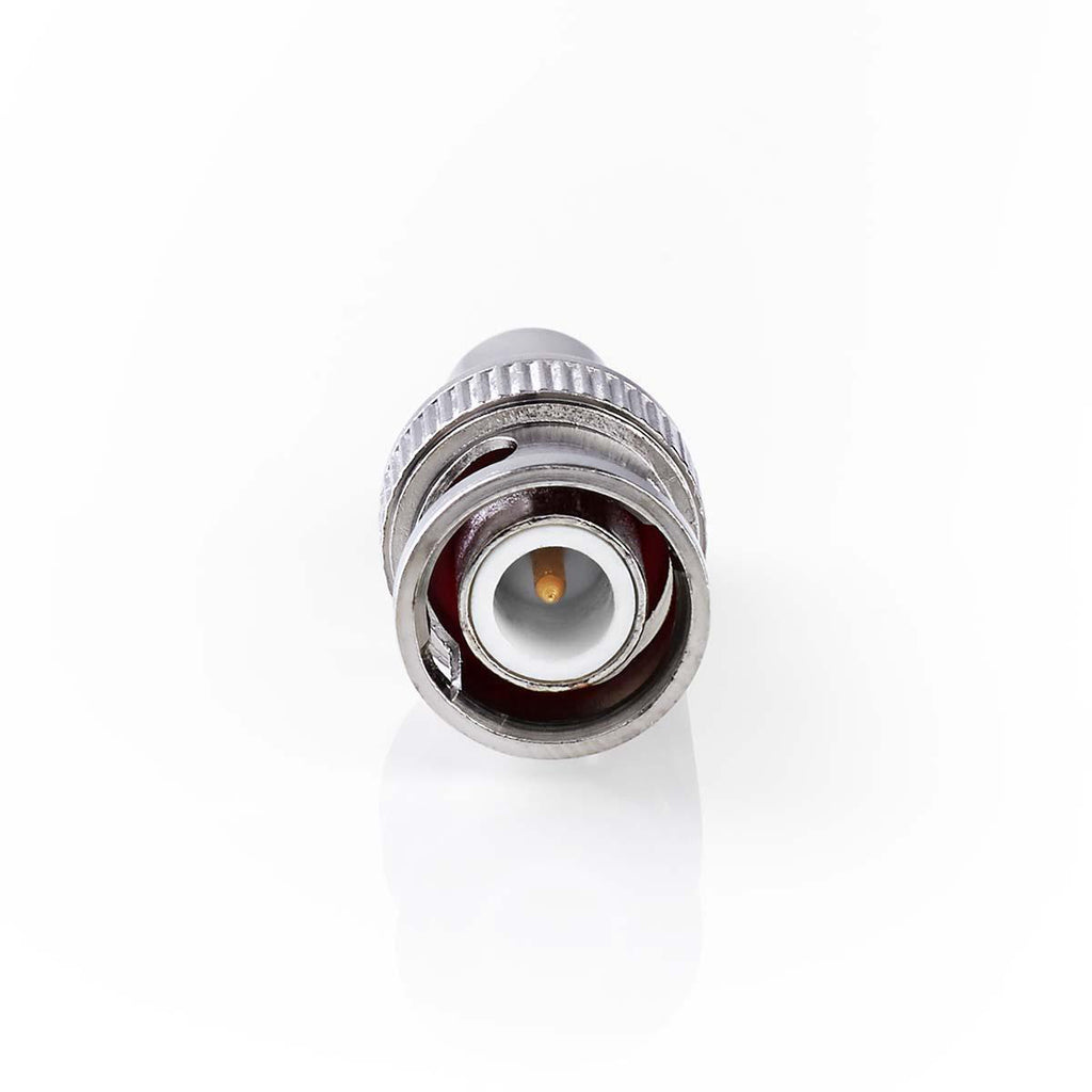BNC adapter | BNC Dugasz | RCA Aljzat | Nikkelezett | 50 Ohm | Egyenes | Fém | Ezüst | 10 db | Műanyag Zacskó
