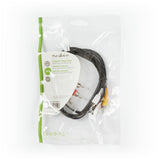 Kompozit Videokábel | 3 db RCA Dugasz - 3 db RCA Dugasz | 1,5 m | Fekete