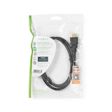Premium Nagysebességű HDMI ™ kábel Ethernet | HDMI™ Csatlakozó | HDMI™ Csatlakozó | 4K@60Hz | 18 Gbps | 1.00 m | Kerek | PVC | Fekete | Műanyag Zacskó