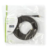 Nagysebességű HDMI ™ kábel Ethernet | HDMI™ Csatlakozó | HDMI™ Csatlakozó | 4K@30Hz | 10.2 Gbps | 3.00 m | Lapos | PVC | Fekete | Műanyag Zacskó