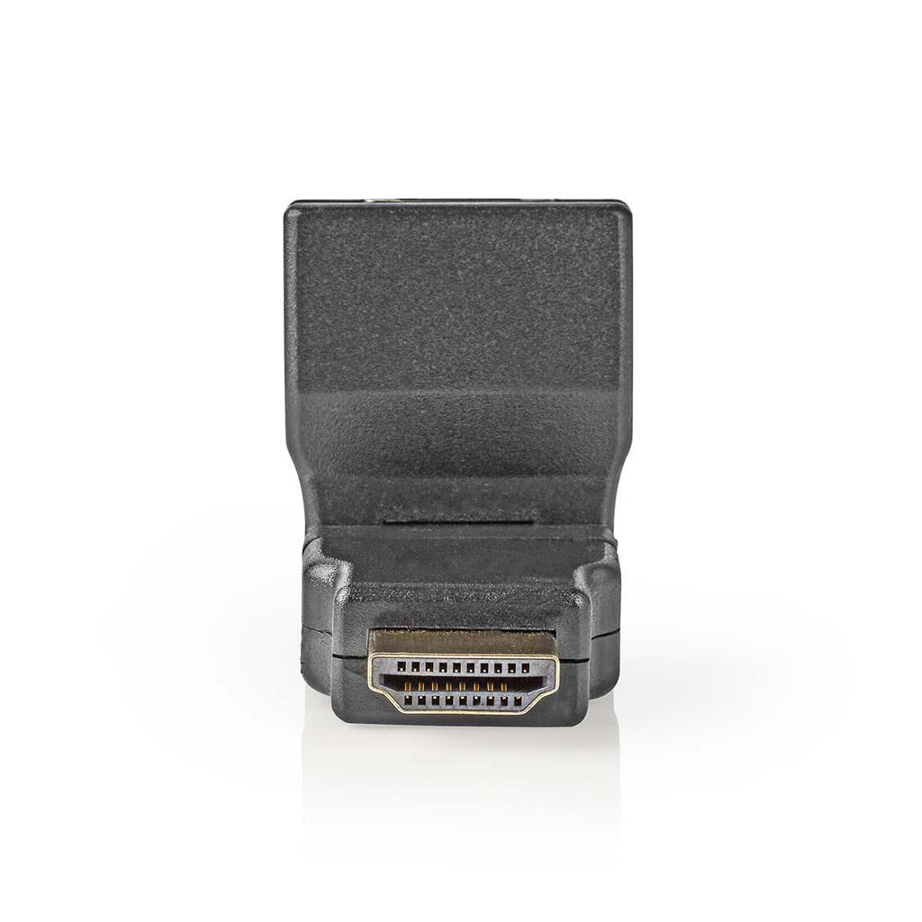 HDMI ™ adapter | HDMI™ Csatlakozó | HDMI™ Aljzat | Aranyozott | Forgó | ABS | Fekete | 1 db | Műanyag Zacskó