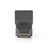 HDMI ™ adapter | HDMI™ Csatlakozó | HDMI™ Aljzat | Aranyozott | Forgó | ABS | Fekete | 1 db | Műanyag Zacskó
