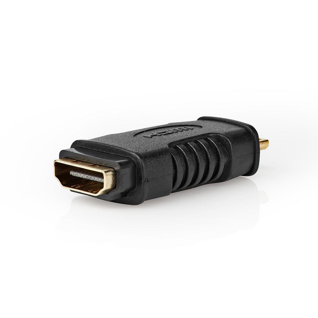 HDMI-adapter | HDMI Mini-csatlakozó - HDMI-aljzat | Fekete