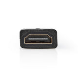HDMI-adapter | HDMI Mikro-csatlakozó - HDMI-aljzat | Fekete