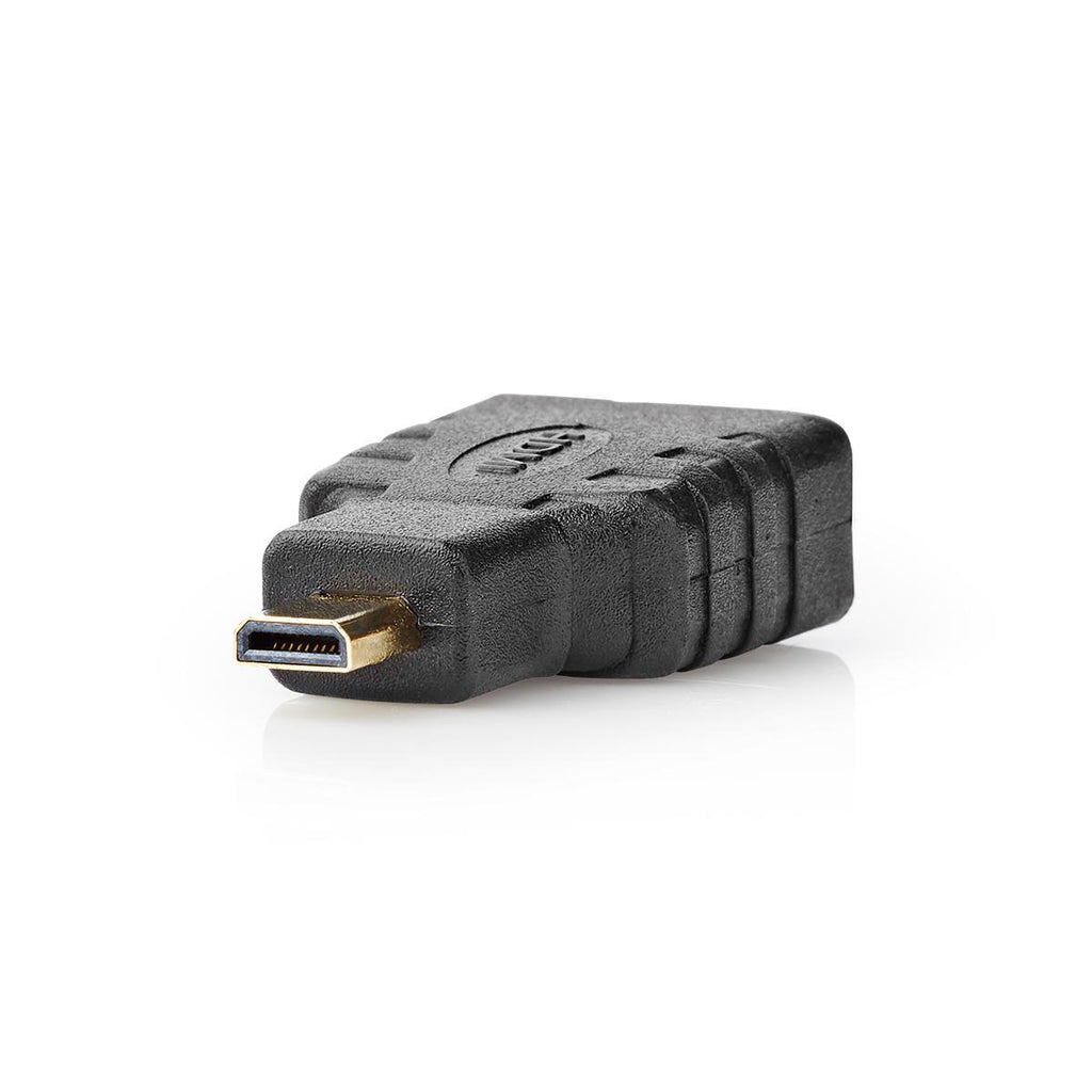 HDMI-adapter | HDMI Mikro-csatlakozó - HDMI-aljzat | Fekete