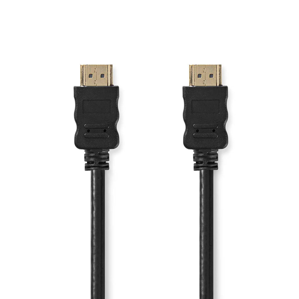 Nagy Sebességű HDMI ™ kábel Ethernet | HDMI™ Csatlakozó | HDMI™ Csatlakozó | 4K@30Hz | ARC | 10.2 Gbps | 30.0 m | Kerek | PVC | Fekete | Papírfüles
