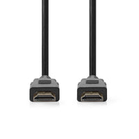 Nagysebességű HDMI ™ kábel Ethernet | HDMI™ Csatlakozó | HDMI™ Csatlakozó | 1080p@60Hz | 10.2 Gbps | 1.00 m | Kerek | PVC | Fekete | Papírfüles
