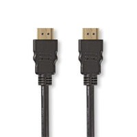 Nagysebességű HDMI ™ kábel Ethernet | HDMI™ Csatlakozó | HDMI™ Csatlakozó | 1080p@60Hz | 10.2 Gbps | 1.00 m | Kerek | PVC | Fekete | Papírfüles