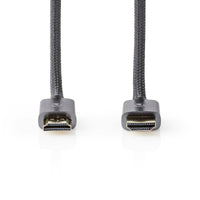Ultra High Speed HDMI ™ kábel | HDMI™ Csatlakozó | HDMI™ Csatlakozó | 8K@60Hz | 48 Gbps | 2.00 m | Kerek | 6.3 mm | Antracit / Gun Metal Szürke | Ablakos Fedő Doboz