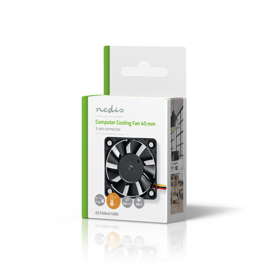 Számítógép Hűtőventilátor | DC | 40 mm | 3 Tűs | Halk
