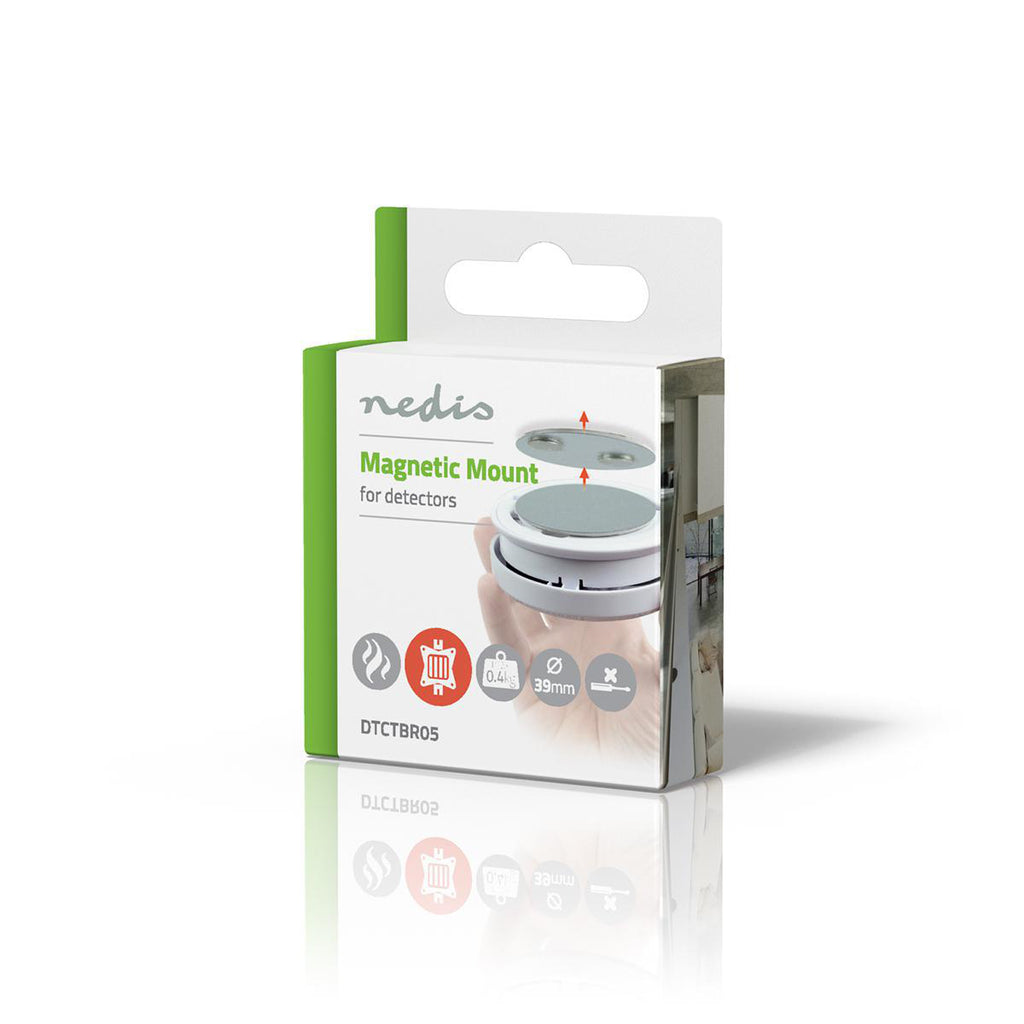 Érzékelő rögzítése | Átmérő: 39.4 mm | Mágneses | Ragasztó Szalag | 1 db | Ezüst