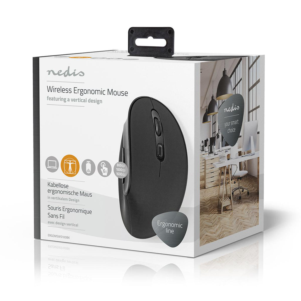 Egér | Vezeték Nélküli | 800 / 1000 / 1600 dpi | Állítható DPI | Gombok száma: 6 | Jobbkezes-10