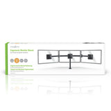 Asztali Monitor Tartó | 3 Képernyő(k) | 14-24 " | 75x75 / 100x100 | Dönthető Forgatható-6
