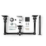Asztali Monitor Tartó | 3 Képernyő(k) | 14-24 " | 75x75 / 100x100 | Dönthető Forgatható-9