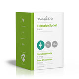 Elosztó | Földelt csatlakozó / F típus (CEE 7/7) | 6 utas | 3.00 m | 3680 W | 16 A | Földelés típusa: Oldal Érzékelő | 230 V AC 50/60 Hz | Aljzat szög: 45 ° | H05VV-F 3G1.5mm² | Integrált kapcsoló | Fekete-4