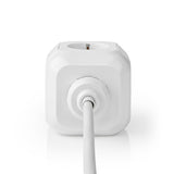 Elosztó | Schuko / F típus (CEE 7/7) | 4 utas | 1.50 m | 3680 W | 16 A | Földelés típusa: Oldal Érzékelő | 230 V ~ 50/60 Hz | Aljzat szög: 90 ° | H05VV-F 3G1.5mm² | Fehér