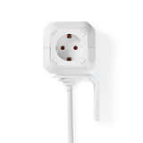 Elosztó | Schuko / F típus (CEE 7/7) | 4 utas | 1.50 m | 3680 W | 16 A | Földelés típusa: Oldal Érzékelő | 230 V ~ 50/60 Hz | Aljzat szög: 90 ° | H05VV-F 3G1.5mm² | Fehér
