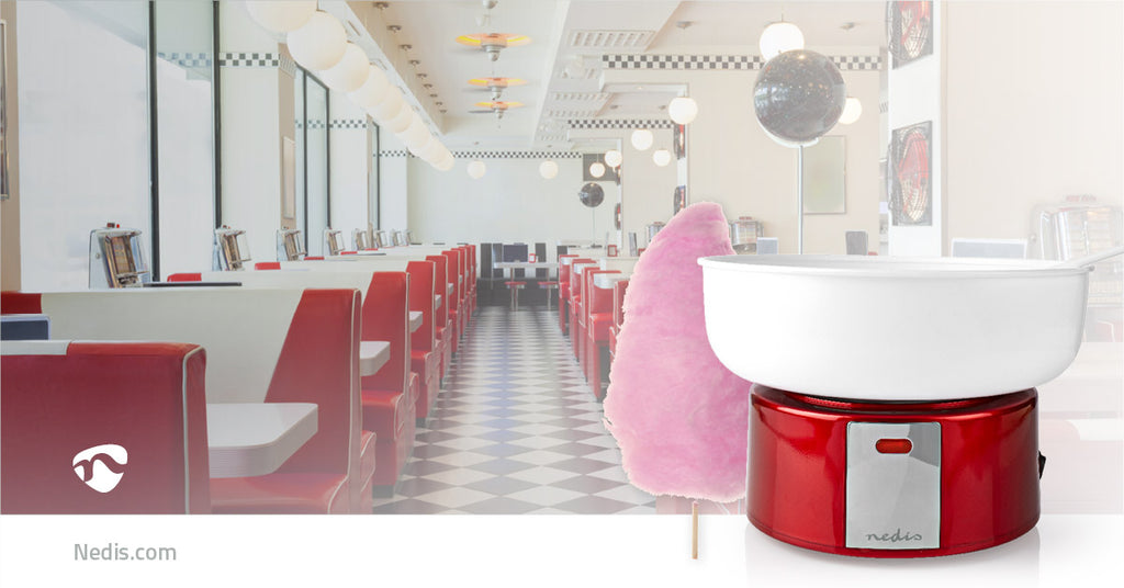 Candy Floss Machines | 500 W | Fehér / Piros
