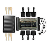 Gourmet / Raclette | Grill | 6 Személy | Spatula | Hőmérséklet beállítás | Tapadásmentes bevonat | Téglalap