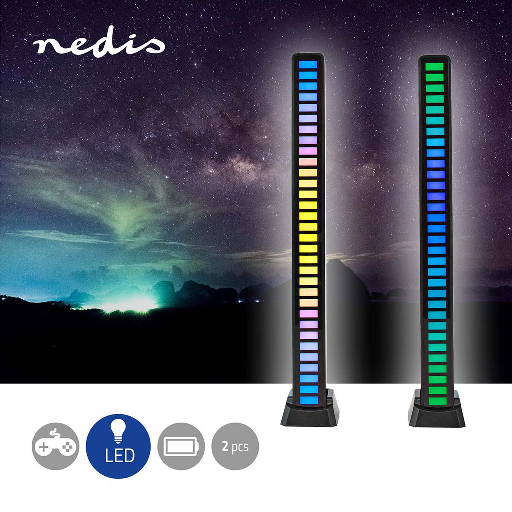 Játékfény | LED | Elemes Áramellátás | Alkalmas erre_ Asztal / Notebook | Fekete