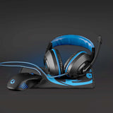 Gaming Combo Kit | 3-in-1 | Headset, egér és egérpad | Fekete/Kék