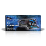 Gaming Combo Kit | 4-in-1 | Billentyűzet, fejhallgató, egér és egérpad | Fekete / Kék | QWERTY | US Kiosztás
