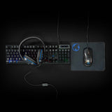 Gaming Combo Kit | 5-in-1 | Billentyűzet, fejhallgató, egér és egérpad | Fekete | QWERTY | ND Kiosztás