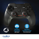 gamepad | Vezeték Nélküli | Elemes Áramellátás | PC | Gombok száma: 11 | Kábel hossz_ 1.00 m | Fekete
