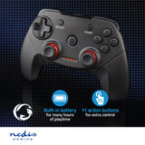 gamepad | Vezeték Nélküli | Elemes Áramellátás | PC | Gombok száma: 11 | Kábel hossz_ 1.00 m | Fekete