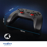 gamepad | Vezeték Nélküli | Elemes Áramellátás | PC | Gombok száma: 11 | Kábel hossz_ 1.00 m | Fekete