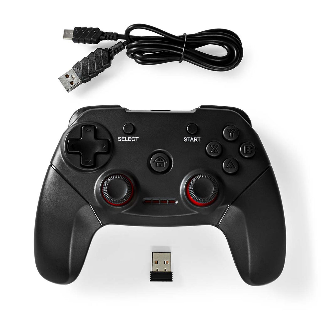 gamepad | Vezeték Nélküli | Elemes Áramellátás | PC | Gombok száma: 11 | Kábel hossz_ 1.00 m | Fekete