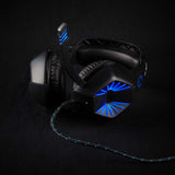 Gaming Headset | Teljes Fület Befedő Kialakítás | Stereo | USB Type-A / 2x 3.5 mm | Felhajtható Mikrofon | 2.20 m | LED
