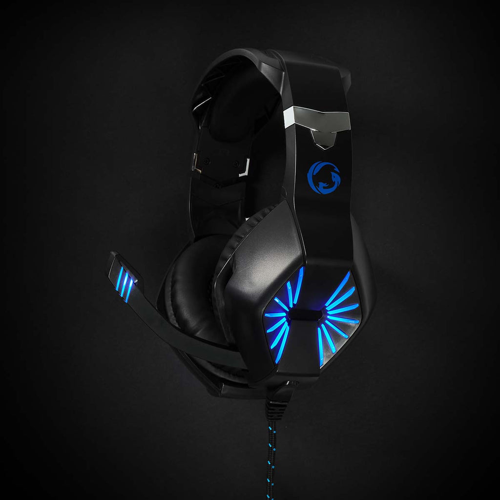 Gaming Headset | Teljes Fület Befedő Kialakítás | Stereo | USB Type-A / 2x 3.5 mm | Felhajtható Mikrofon | 2.20 m | LED