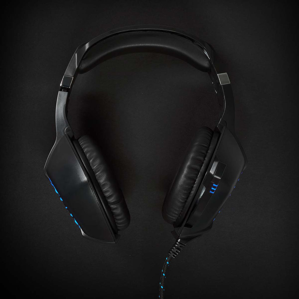 Gaming Headset | Teljes Fület Befedő Kialakítás | Stereo | USB Type-A / 2x 3.5 mm | Felhajtható Mikrofon | 2.20 m | LED