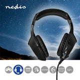Gaming Headset | Teljes Fület Befedő Kialakítás | Stereo | USB Type-A / 2x 3.5 mm | Felhajtható Mikrofon | 2.20 m | LED
