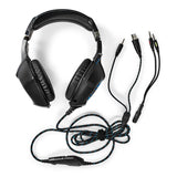 Gaming Headset | Teljes Fület Befedő Kialakítás | Stereo | USB Type-A / 2x 3.5 mm | Felhajtható Mikrofon | 2.20 m | LED