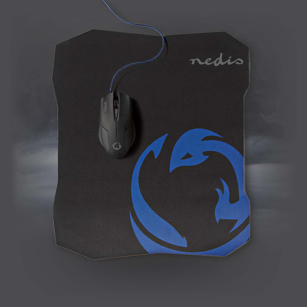 Gaming Mouse & Mouse Pad Set | 130 mm | 244 mm | Vezetékes | DPI_ 800 / 1200 / 1600 dpi | Állítható DPI | Gombok száma: 6 | Jobbkezes | 1.50 m | Normál Lighting