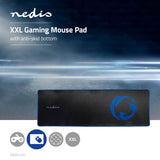 Gaming egérpad | 300 mm | 920 mm | Fekete | Mikrószál / Gumi