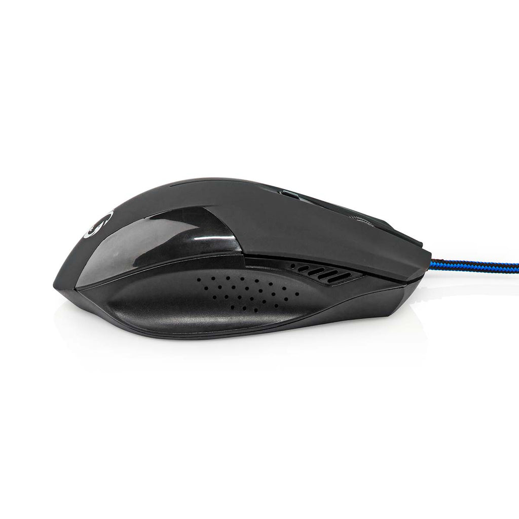Gaming Mouse | Vezetékes | DPI_ 1200 / 2400 / 4800 / 7200 dpi | Állítható DPI | Gombok száma: 6 | Programozható gombok | Jobbkezes | 1.50 m | Világítás Nélkül