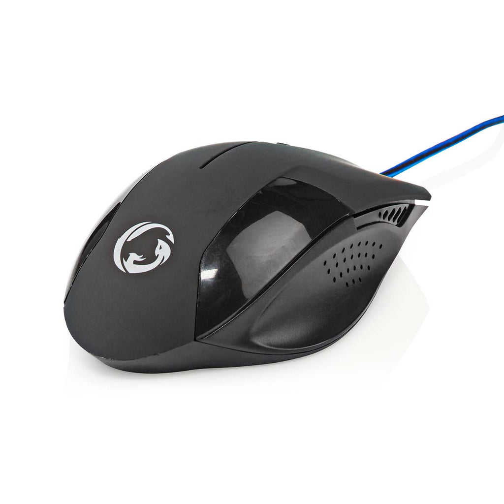 Gaming Mouse | Vezetékes | DPI_ 1200 / 2400 / 4800 / 7200 dpi | Állítható DPI | Gombok száma: 6 | Programozható gombok | Jobbkezes | 1.50 m | Világítás Nélkül