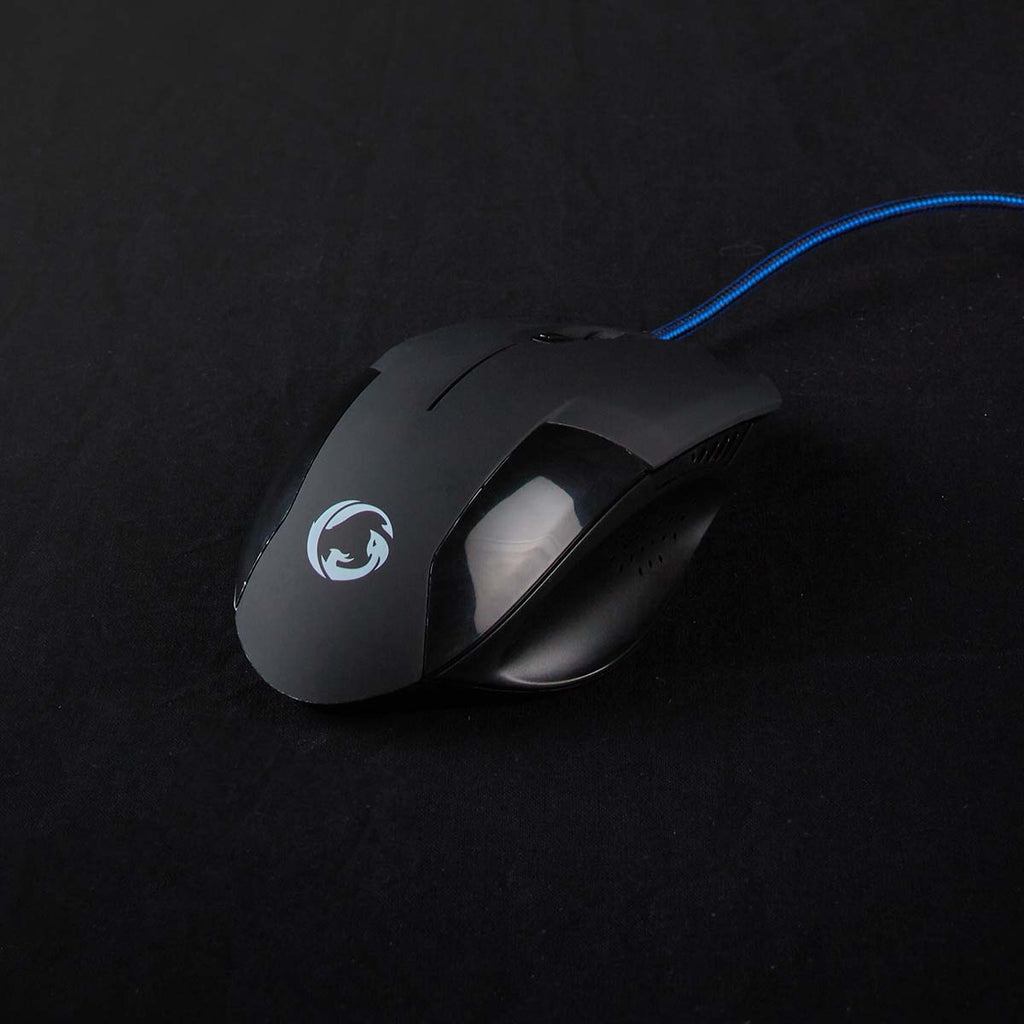 Gaming Mouse | Vezetékes | DPI_ 1200 / 2400 / 4800 / 7200 dpi | Állítható DPI | Gombok száma: 6 | Programozható gombok | Jobbkezes | 1.50 m | Világítás Nélkül