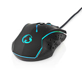 Gaming Mouse | Vezetékes | DPI_ 1200 / 1800 / 2400 / 3600 dpi | Állítható DPI | Gombok száma: 6 | Programozható gombok | Jobbkezes | 1.50 m | LED